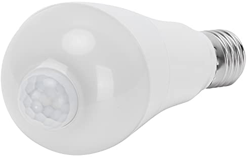 Aeun Lampada a Induzione del Corpo Umano, Lampadina con Sensore E27 Lampadina a Induzione a LED Bianco Puro Resistente Al Calore 85‑265 V Lampadine con Sensore di Movimento per Corridoio per Balcone