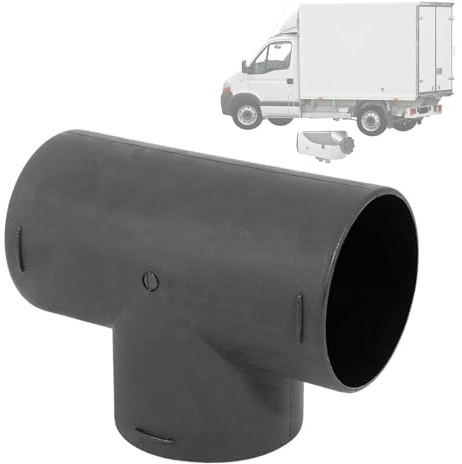 60mm Auto Heizung Entlüftungskanal, Autoheizung Auspuffanschluss T-Stück Kunststoff Auto Luftführungsrohr Ellbogen Rohrbogen Rohr Auslass Auspuffanschluss Lüftungskanal DieselStandheizung Zubehör