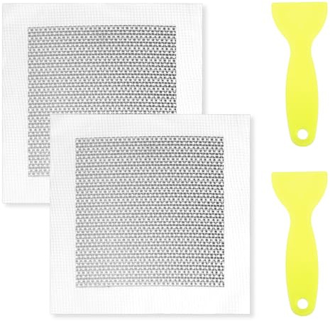 2 Pcs Wall Repair Patch, 6'' by 6'' Self Adhesive Plasterboard Fibreglass Mesh Wall Patches Plaster Repair Kit Wall Hole Filler Patch, Drywall Repair Kit for Cover Cracks Fixing Graffiti Peeling