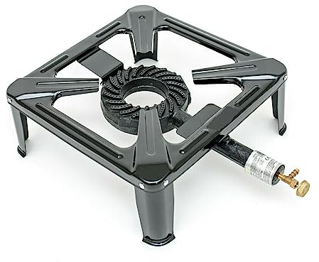 CMY LPG Gas Cooker Burner Boiling Ring Cast Iron Gas Restaurant Patio Camping Stove BBQ Home Brewing Catering Outdoor Portable Barbecue Cookers (40x40x17)