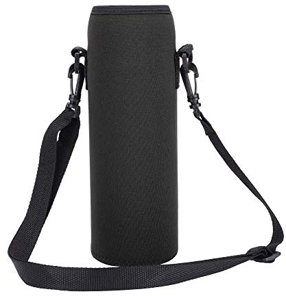 Bolso de Botella de Agua Portátil de Neopreno, a Prueba de Caída y Golpes, Funda Protecdora Impermeable de Cantimplora al Aire Libre con Correa de Hombro, para Senderismo Campamento Caza y Viaje