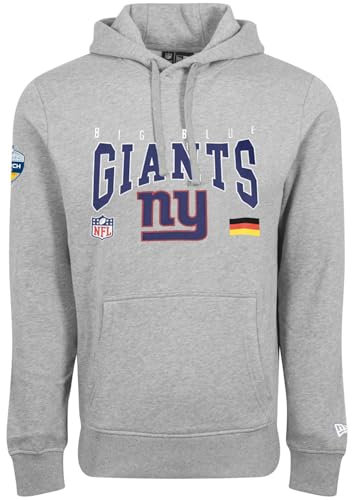 NEW YORK GIANTS Unisex Football Hooded Kapuzenpullover, Grey Med, M EU