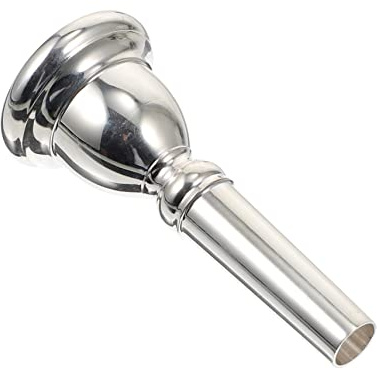 Silbernes Euphonium Mundstück aus Kupfer, Versilbert, Robustes Ersatzteil | 1 Stück, Elegante Oberfläche, Formstabil, für Konzerte und Familienfeiern, Professionelles Zubehör