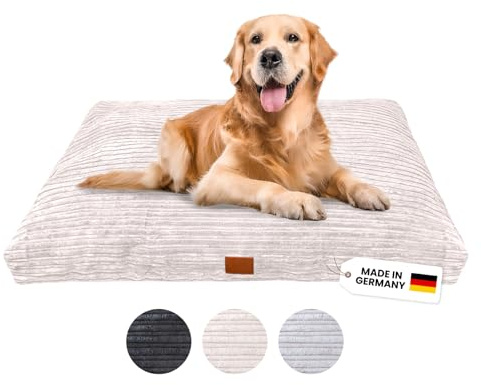 WahreTierliebe® Cozy Hundebett, Premium Hundekissen, Orthopädischer Komfort, Waschbar & Pflegeleicht, Strapazierfähiger Bezug, Perfekt für Zuhause und unterwegs