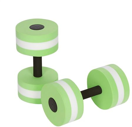 2 x vattenaerobics , vattenhantlar armvikter för kvinnor, skum med hög densitet för aqua aerobics vattentålighet, träning hantel skivstång skivstänger träning armvikter för kvinnor