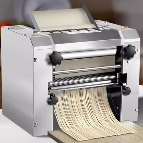 Electric Pasta Machine,Dough Sheeter,Stainless Pasta Machines,Large-scale Pasta Press,Noodle Maker Machine,Kneading Machine,2200W High Power Copper Motor,For Commercial Use(Round Pasta Cutter)