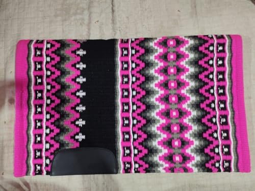 EQUIEMPRESS Sattelunterlage Western Show/Westernsatteldecke aus Neuseelandwolle, Top Wool Pad Sensor Flex (Anpassung möglich) A-483 (34 x 42)
