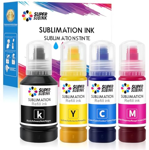 SUPERSUBINK Sublimationstinte für 2810 ET-2850 2830 2815 4810 Heat Press Transfer Ink