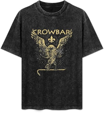 Crowbar Sludge Metal American Band Mens Funny Unisex T-Shirts Graphic Print Black Tee L