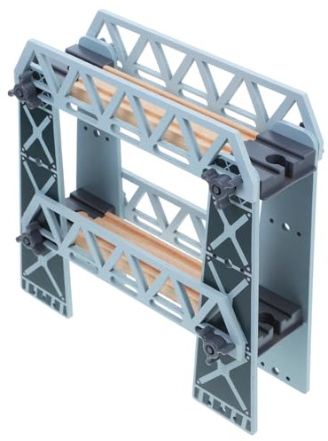 OFFIGAM Voie Ferrée Bois Pont Ferroviaire Accessoires De Train Modèle Bois Mise Page De Scène De Voie Ferrée Jouets Adaptés Aux Train