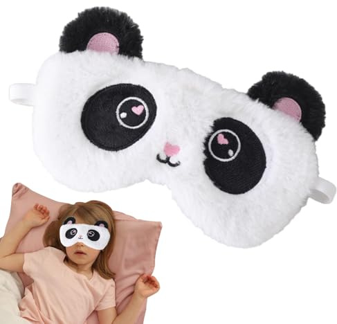 3D niedliche Schlafmaske für Kinder, Panda-Augenmaske, bequeme atmungsaktive 3D-Augenmaske, für Mädchen Jungen Frauen Nap Reisen, Party Zubehör