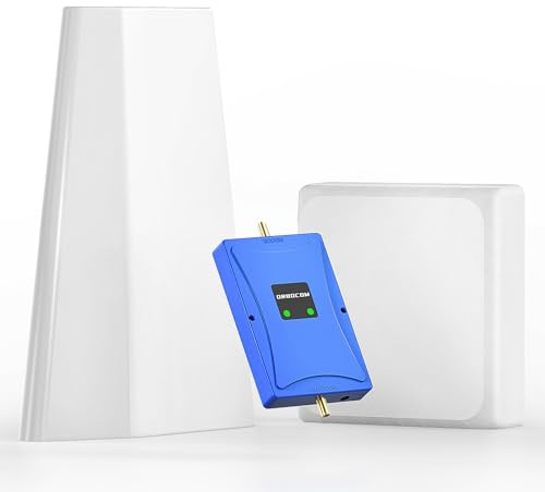 ORBOCOM 5G 4G 3G LTE gsm Amplificador Señal Movil Banda 20/7 (800/2600Mhz) Amplificador Repetidor Compatible con Movistar Orange Amplificador de Cobertura Movil de Antena de Alta Ganancia