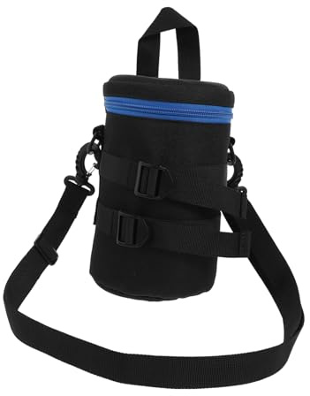 LRXIYODE Pochette Ceinture Noire en Polyester pour Transport Sécurisé Étui Compact et Protecteur pour Objectif D'appareil Photo Reflex Numérique en Extérieur