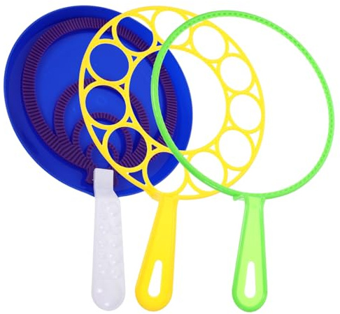 FUNNETOYU Seifenblasenstab aus Kunststoff für Junge Mädchen Leicht und Robust Sicher und Einfach zu Bedienen für Outdoor-aktivitäten Große Seifenblasen Erzeugen Zufällige Farbe