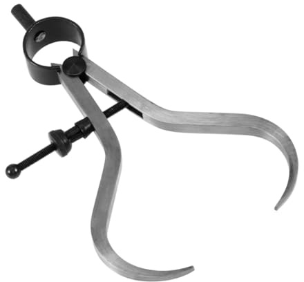 Alipis Calibrador Exterior de Acero Inoxidable con Ajuste Rápido de Resorte Herramienta de Medición Precisa para Radios y Galgas Calibrador de Externo con Mecanismo Central para Ajuste