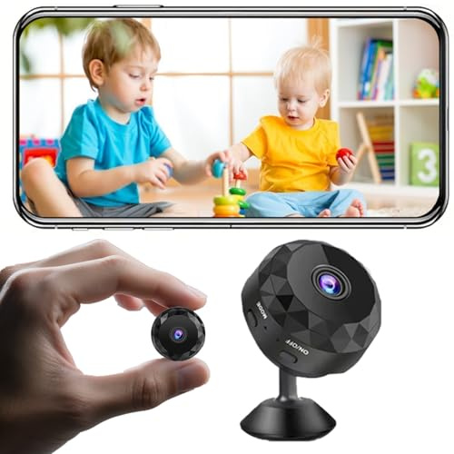 senri Mini Hidden WiFi Camera, 1080P HD Wireless Indoor Security - Small Surveillance Cam/Nanny Cam for Home Monitoring, Micro Camera with Motion Detection/Night Vision, APP Control for iOS/Android