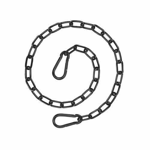 BE-TOOL Chaîne de suspension pour sacs de frappe de 20 cm, chaîne d'extension robuste pour machine d'exercice avec mousqueton pour balançoire, chaises suspendues, sacs de frappe
