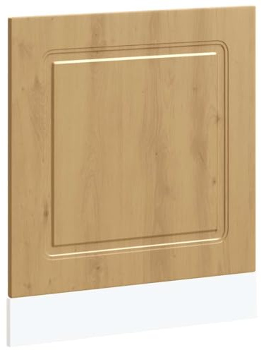 Fisinber Mascherina per lavastoviglie Kalmar Artisan, 60 x 1,5 x 67 cm, in legno con design frontale senza tempo, robusta e facile da pulire, per cucina moderna
