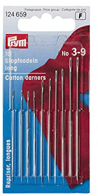 Prym 124659 Stopfnadeln lang ST 3-9 silberfarbig