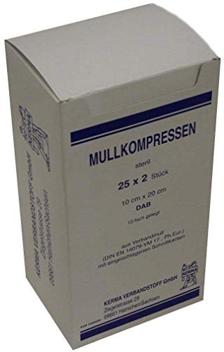 MULLKOMPRESSEN 10x20 cm steril 12fach BW 25X2 St