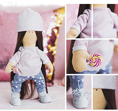 GMMH Bastelset zum Selbermachen Puppe Nähset Stoff Doll Dafny 30 cm (Dafny 30 cm)