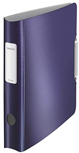 Leitz 11090069 5er Sparpack Qualitäts-Ordner Active Style schmal Qualitäts-Ordner Active Style, PP, A4, schmal, titanblau