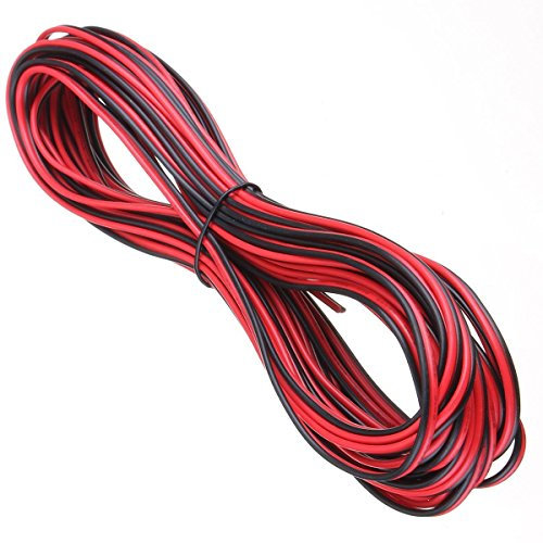 50 METERS 2 CORE RED BLACK SPEAKER HIFI CABLE FOR CAR AUTO VAN BOAT AUDIO SPEAKER WIRE by WIRE4U®