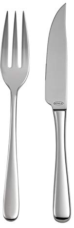 RÖSLE PASSION Steakbesteck 12-teilig – Hochwertiges Steakbesteck Set für 6 Personen aus Edelstahl 18/10 und Klingenspezialstahl – Hochglanzpoliert, Spülmaschinengeeignet, in Eleganter Geschenkbox
