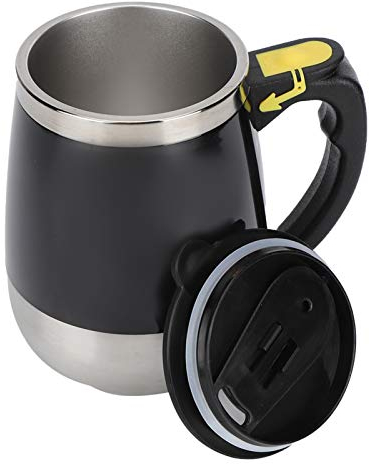 Garosa 400ML Stainless Steel USB Charging Stir Mixing CupElectric Self Stirring Coffee Mug for Coffee Milk Hot Chocolate, for Office, School, Gym, Home Use Cups
