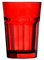 Topkapi 251.019 Lot de 6 verres à long drink Miami Red XL (36 cl) en rouge feu pour cocktail, long drink, mojito, jus, eau, hauteur ~ 12 cm