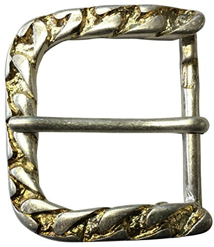 BELTINGER Gürtelschnalle Tracery 4,0 cm | Buckle Wechselschließe Gürtelschließe 40mm Massiv | Dorn-Schließe | Wechselgürtel bis 4cm | Oro vecchio