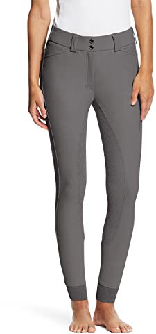 ARIAT 2023 Women's Tri Factor Grip Full Seat Breeches 10044945 - Plum Grey Breech Length - RegAriat Womens Size - 32