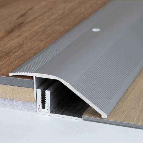 Ausgleichsprofil | Aluminium | Silber | Breite 50 mm | Länge 900 mm | Gebohrt | Anpassungsprofil | 1 Stück