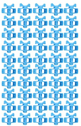 Recinzione Elettrica, Recinzione Elettrica in Filo Metallico, Tendifilo, Blu 50Pcs Isolatori Per Recinzione Elettrica ABS Tenditore Per Recinzione Elettrica in Tenditore Per Sicurezza Agricola Blu