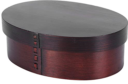 Conteneur à Bento Japonais Pour Déjeuner, 6,9 X 5,3 En Bois Pour le Stockage des Aliments, la Cuisine, la Boîte à Bento Pour le Bureau, le Camping, les Pique-niques, les Voyages(#2)