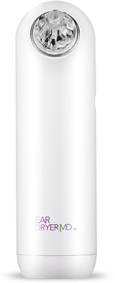 eosera Ear Dryer MD Rechargeable Electric Drying Device - Compact Moisture Removal Tool - Multiple-Size Tips and Storage Pouch - Great After Swimming or Showering