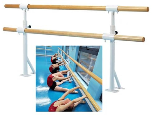 Treppenhandlauf, Ballettstange an der Wand montiert für Tanztraining zu Hause oder im Studio, Dehnung, verstellbare Stangenhöhe für Kinder und Erwachsene, anfängerfreundlich (Farbe