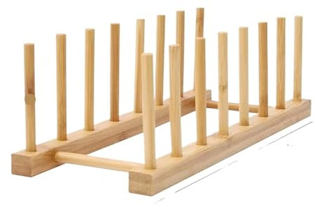 Escurridor De Platos De Madera Escurreplatos, cuencos, tazas, libros, tapas de ollas, tablas de cortar, escurreplatos, accesorios de almacenamiento for armarios de cocina Para Fregadero Y Cocina(Style