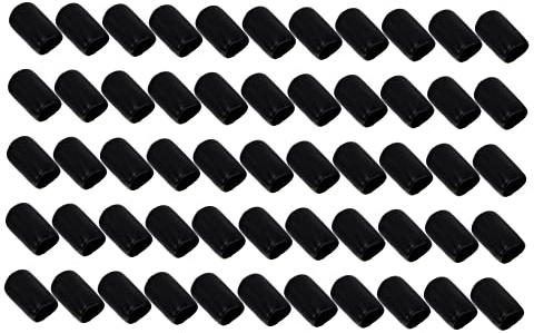MAGICLULU Gummi Gewindeschutz Kappen 200 Stück Runde Endkappen 8mm Flexible Rohr Und Schraubenschutzabdeckungen Gewinde Und Isolatorschutz Für Schrauben