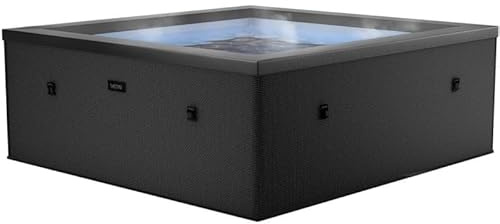 Spa Semi-Rigide Netspa Idaho - 6 Places Coloris Charcoal Noir 70/90 Airjets massants