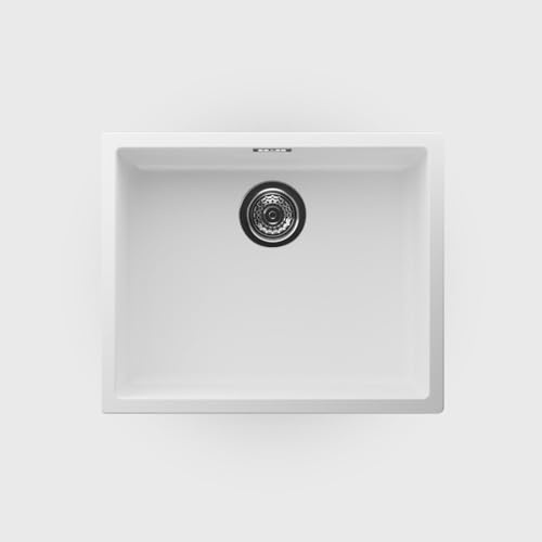 Luquicina LD54WH Fregadero Blanco 1 Seno sin Escurridor Composite BIO