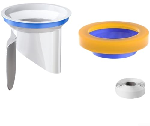 Guarnizione a flangia per WC aggiornata per anello con valvola di ritegno, guarnizione di ricambio per tubi di scarico da 100-110 mm, chiusura magnetica per prevenire perdite e odori, realizzata in