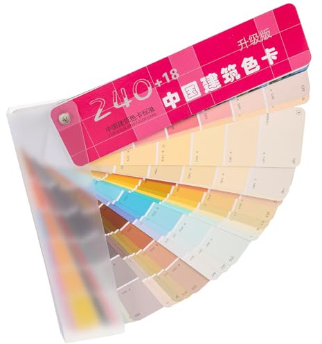 Angoily Cartella Colori per Pittura Architettonica 258 Schede, Materiale Durevole Angoli Arrotondati, per Artisti e Progetti di Design