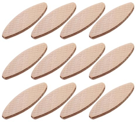 QUMIIRITY 100pcs 20# Wood Biscuit Joiner Biscuits Beech Tenon Machine Connection Board for Woodworking and Furniture Docking Tools