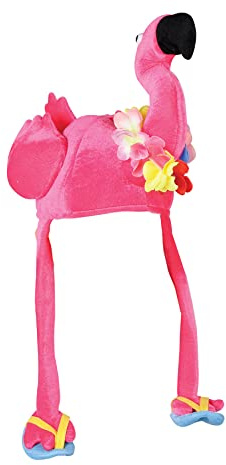 Plush Flamingo Hat Party Accessory (1 count) (1/Pkg)
