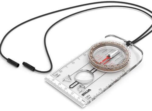 Silva Kompass Outdoor - 3NL Wanderkompass - Kartenmaßstäbe 1:25k & 1:50k - Marschkompass für Grundlegende Outdoor-Aktivitäten - Drehbares Kompassgehäuse - Kompass Militär & Wandern