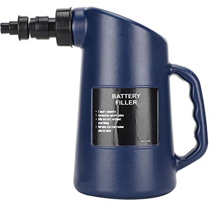 Batterie Füllflasche, 2 Liter Autobatterie Füller Nachfüllflasche Füllstoff Blei-Säure-Flüssigkeits-Füllwerkzeug Auto-Auto-Tiefzykluskrug Autobatterie-Füllstoff