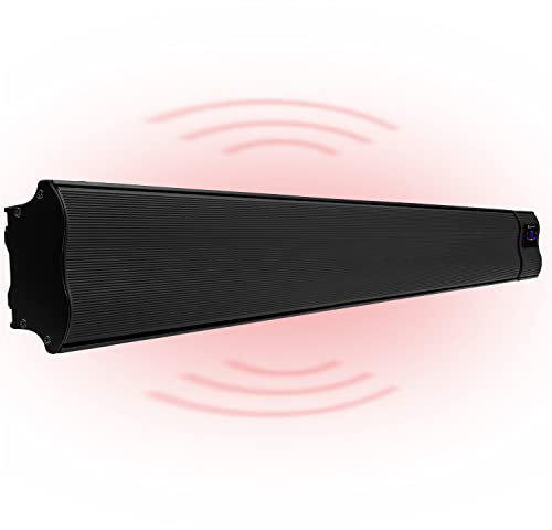 Klarstein Chauffage Electrique à Infrarouge, Chauffage de Jardin 3000W, App Smart WiFi, Télécommande, Minuterie, Affichage LED, Chauffage Exterieur Terrasse IP44, Chauffage d'Appoint Econome Sans CO2
