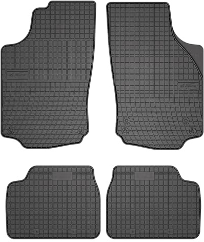 FROGUM EL Toro Gummimatten Ganzjähriges-Set von Autofussmatte Auto Fußmatten für Opel Corsa C 2000-2006 | Beständiges Gummi Material | 1,5cm Schutzkante