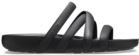 Crocs Women's Splash Strappy Sandals, Black, 9, Women